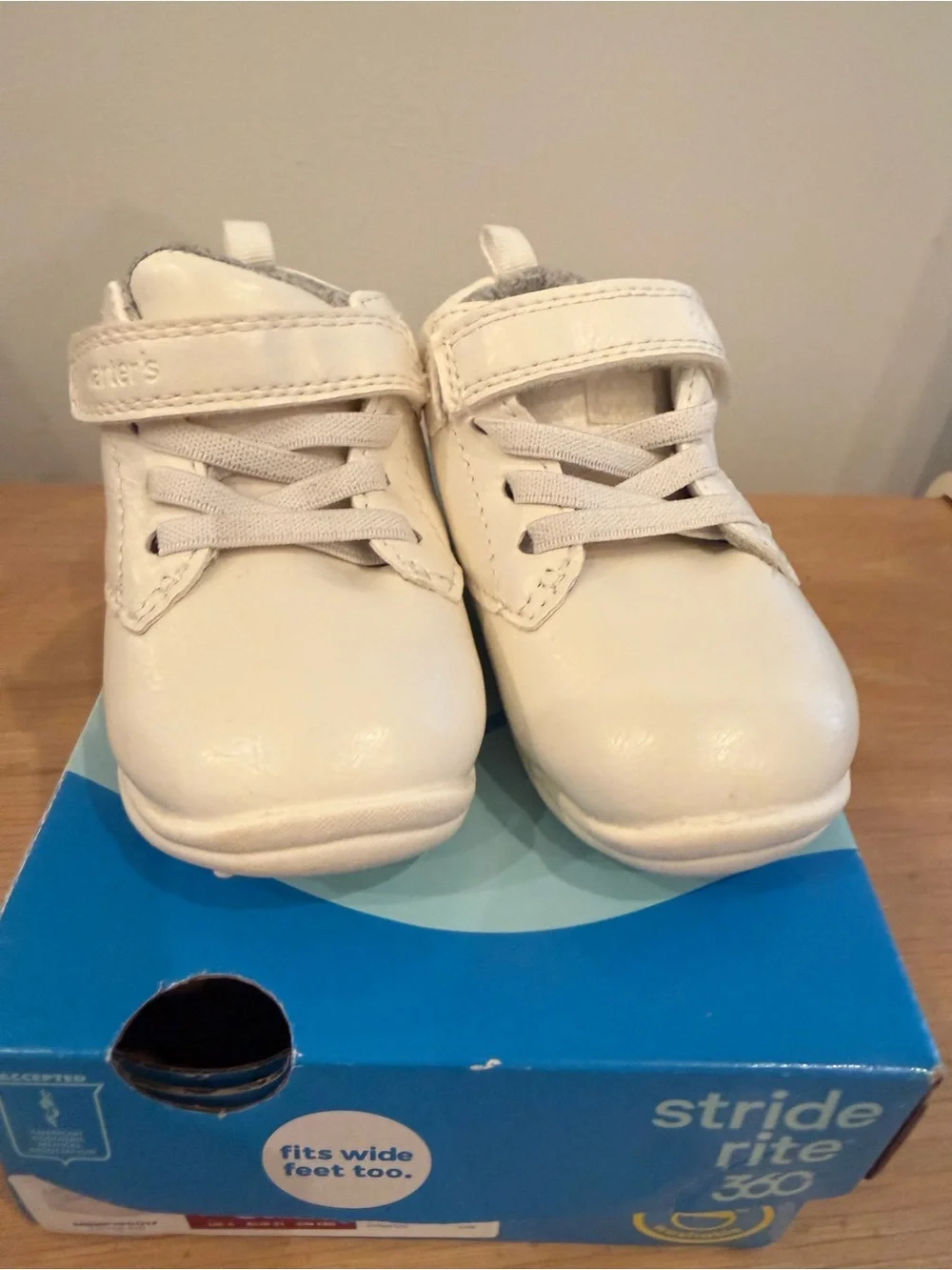 Stride Rite White Toddler Walker Shoe